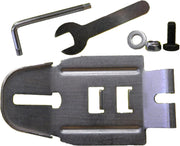 Polisport Metallic plate+screws for frame version ( set used under the seat to connect the seat shell to the metallic tube) Chrome