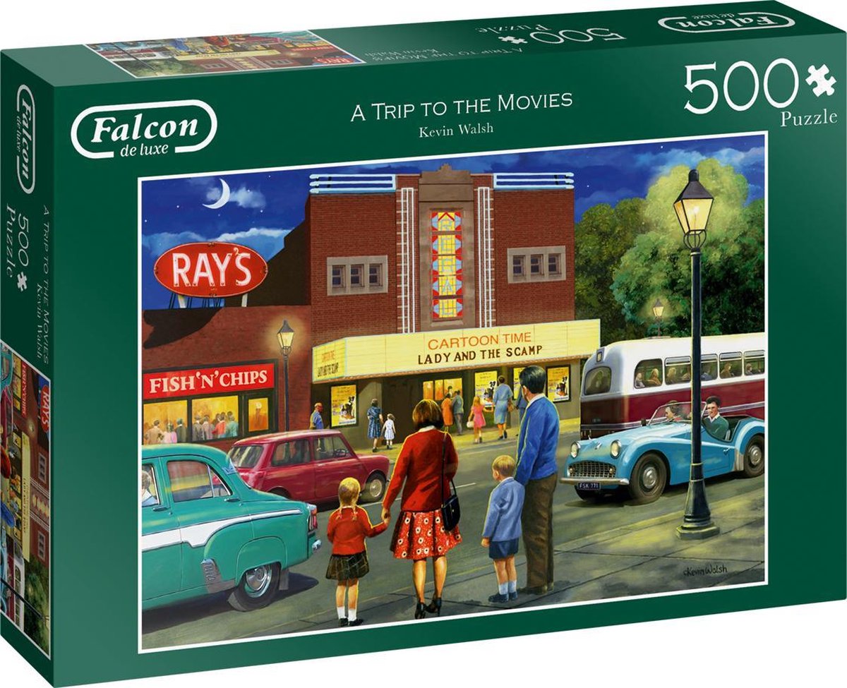 Falcon puzzel A Trip To The Movies - Legpuzzel - 500 stukjes
