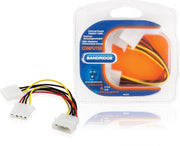 Bandridge 0.15m SATA Intern 0.15m SATA 2 x Molex (4-pin) Multi kleuren