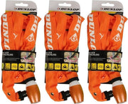 3x Oranje kettingslot Dunlop 120 cm - Kettingsloten voor fiets/scooter/motor