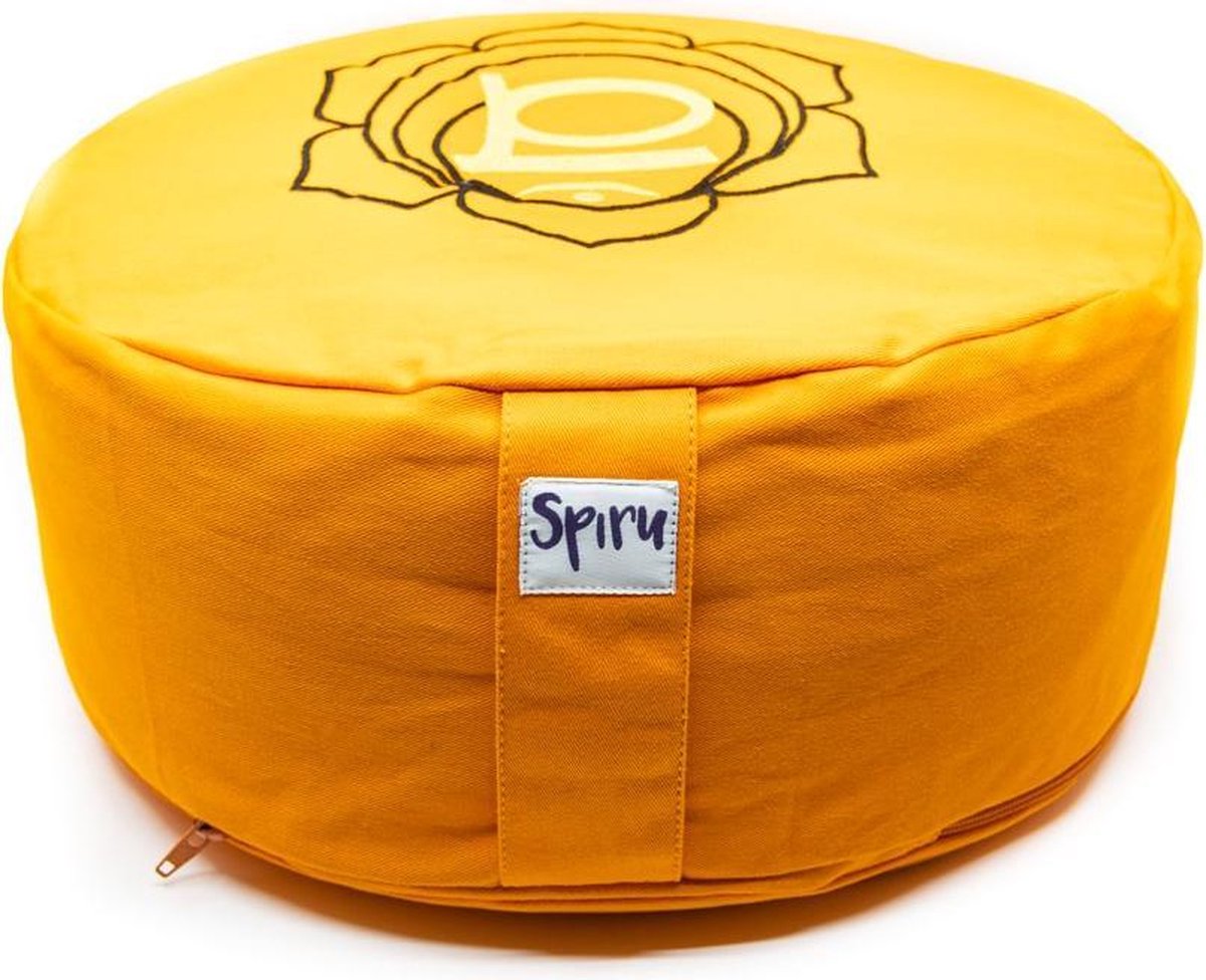 Spiru Meditatiekussen Katoen Oranje – 2e Chakra Swadhishthana – 36 x 15 cm