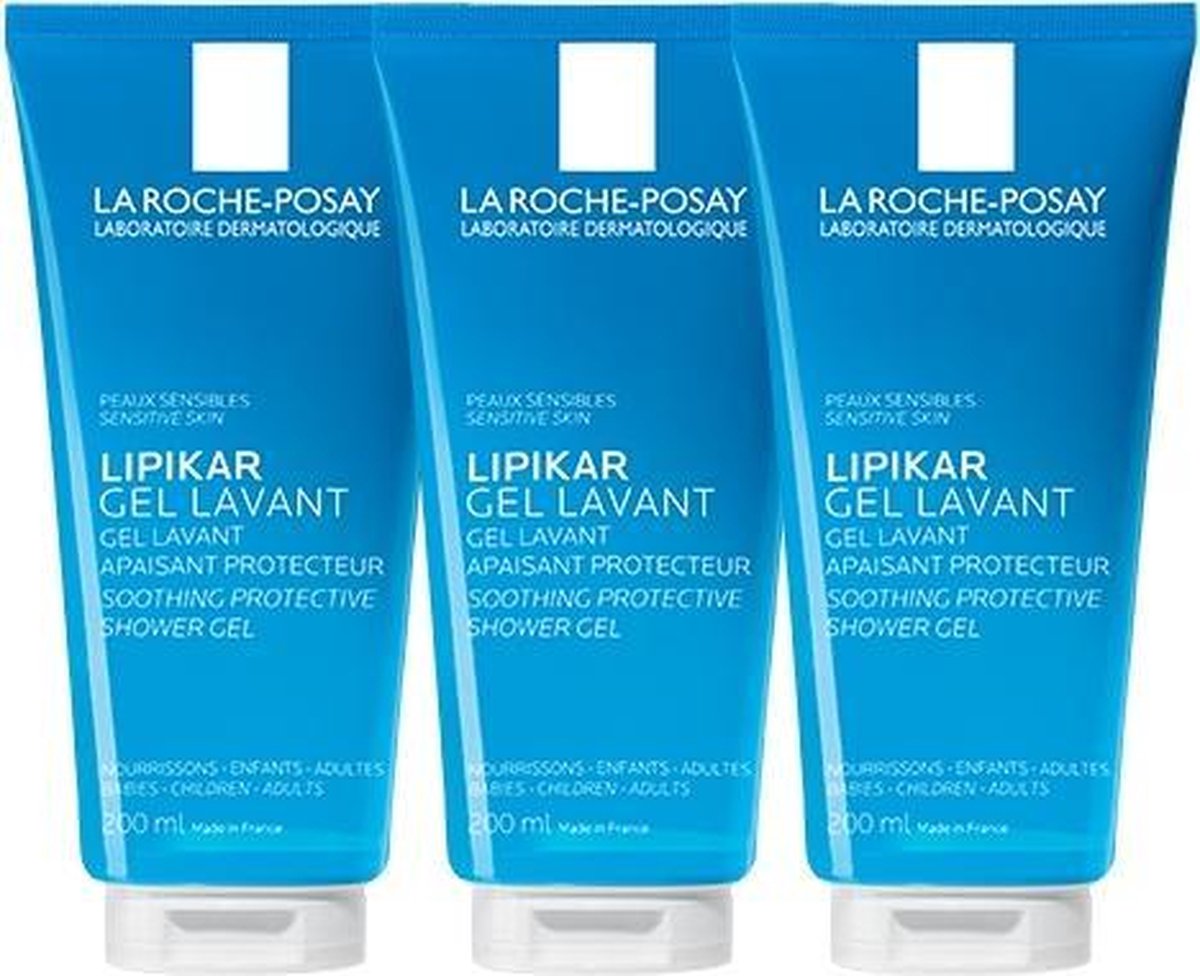 La Roche-Posay Lipikar Douchegel - 3x200ml - mild voor de gevoelige huid