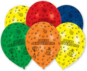 Amscan Ballonnen Joyeux Anniversaire 25 Cm 6 Stuks