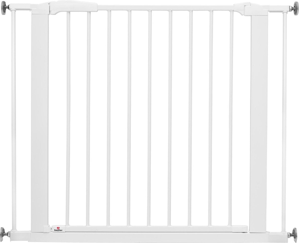 BabyDan Traphekje Deurhekje Klemhekje Primero Metaal Wit Incl Wallcups 73.5 tot 93.3 cm