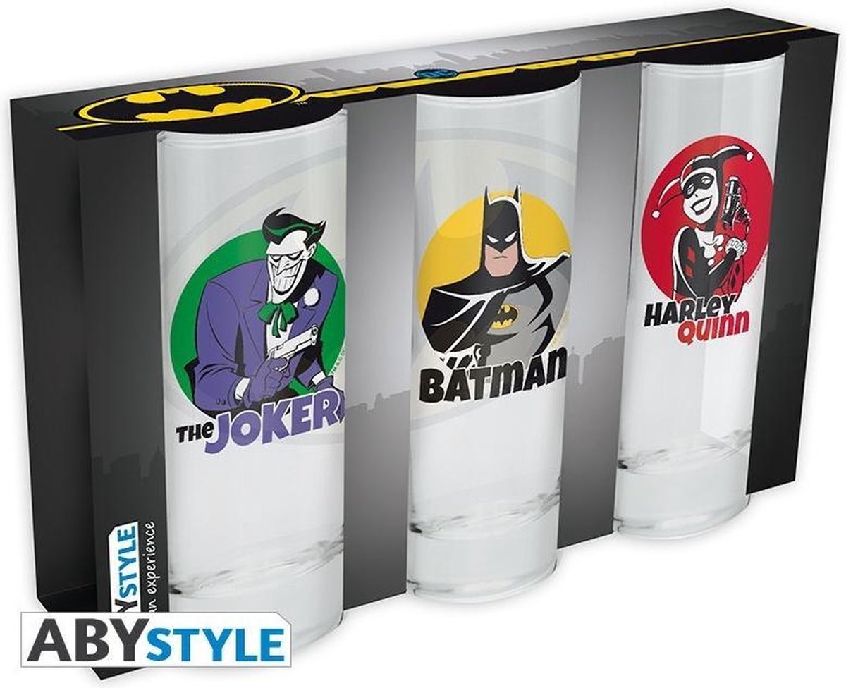 DC Comics Glass Set (3 Pack) Batman