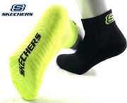 Skechers - Quarter Sokken - Heren/Dames - Badstof - Comfort Boord - Lemon/Glacier - 39-42