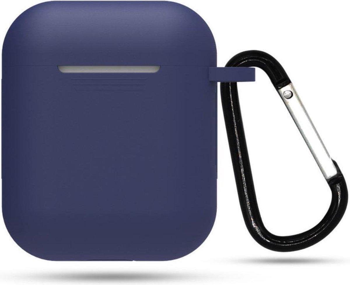 YPCd® Apple AirPods Hoesje - Donkerblauw - Soft case