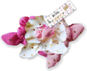 Purrfect Scrunchies 3 Stuks Roze/Wit
