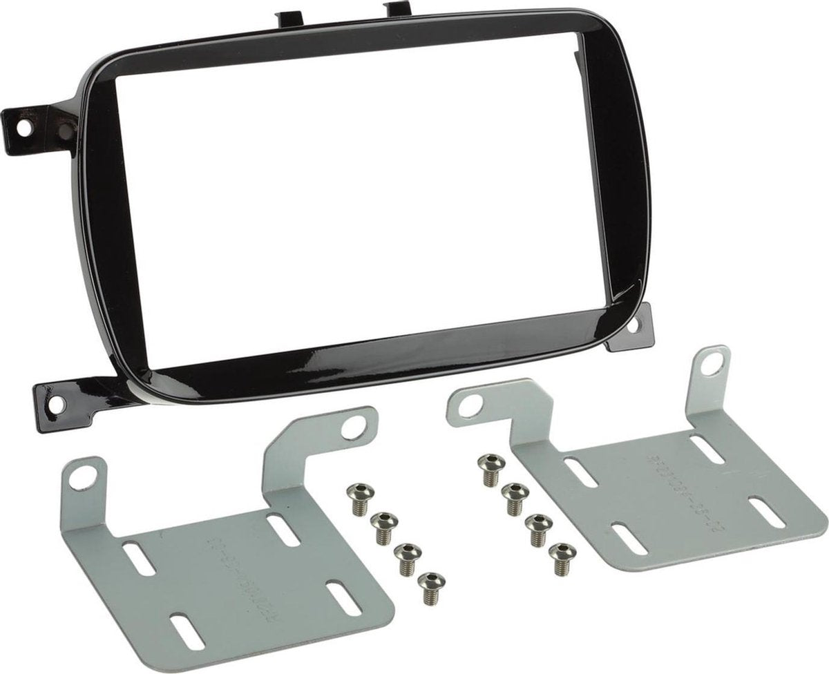 2-DIN Paneel Fiat 500 2016>  Kleur: Piano Zwart