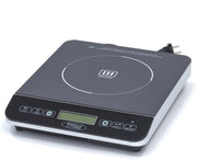 Inductie Kookplaat 2000 Watt - 1 x 28 cm Pit - tot 240 Graden - Timer - Touch Bediening - RVS - Vrijstaand - Professionele Inductieplaat - Maxima