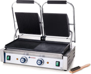 Hendi Dubbele Contactgrill Professional - Gegroefd/Glad - Grilloppervlakte: 47