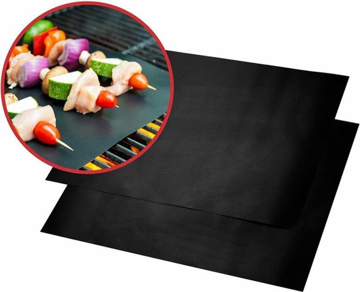 LOUZIR 3x BBQ matje grill mat| Herbruikbaar | BBQ accessoires | BBQ hoes | BBQ grill mat | BBQ mat |cadeau
