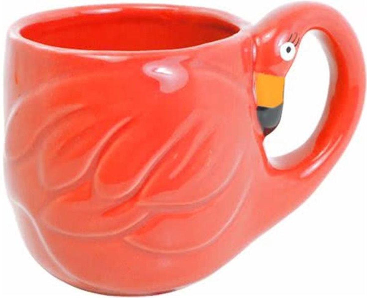 Blond Amsterdam Paradise Flamingo Mok - Rood - 350 ml