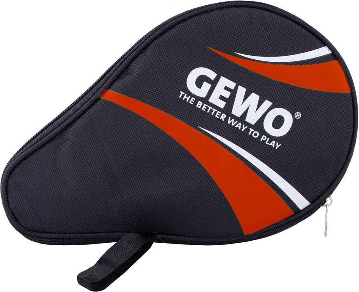 Gewo Tafeltennis Bathoes Master Rond Met Ballenvak - Rood - voor 1 bat
