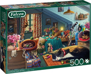 Falcon puzzel Cats in the Attic - Legpuzzel - 500 stukjes
