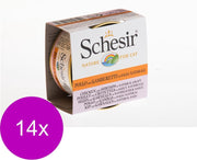 Schesir Natvoer in natuurlijke saus - Kip met garnalen - 14 stuks à 70 gram