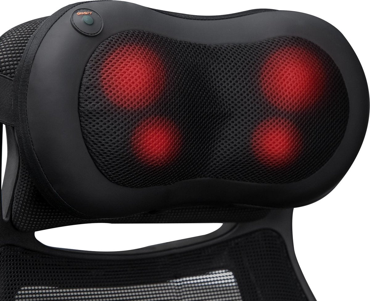 Elektrisch Shiatsu Massage Kussen - Met Warmte Functie - Zwart