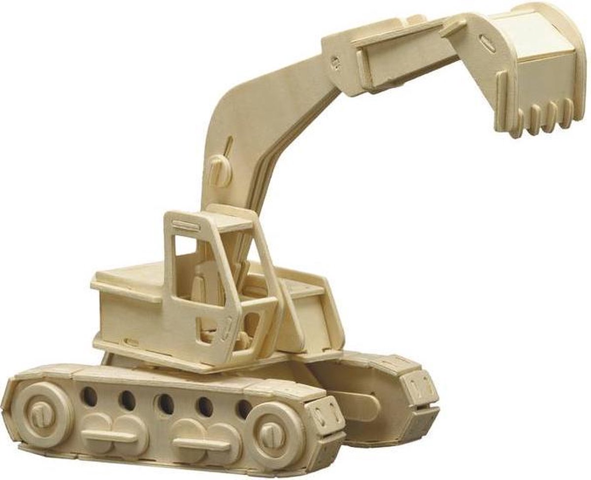 Pebaro Pebaro houten bouwpakket Graafmachine