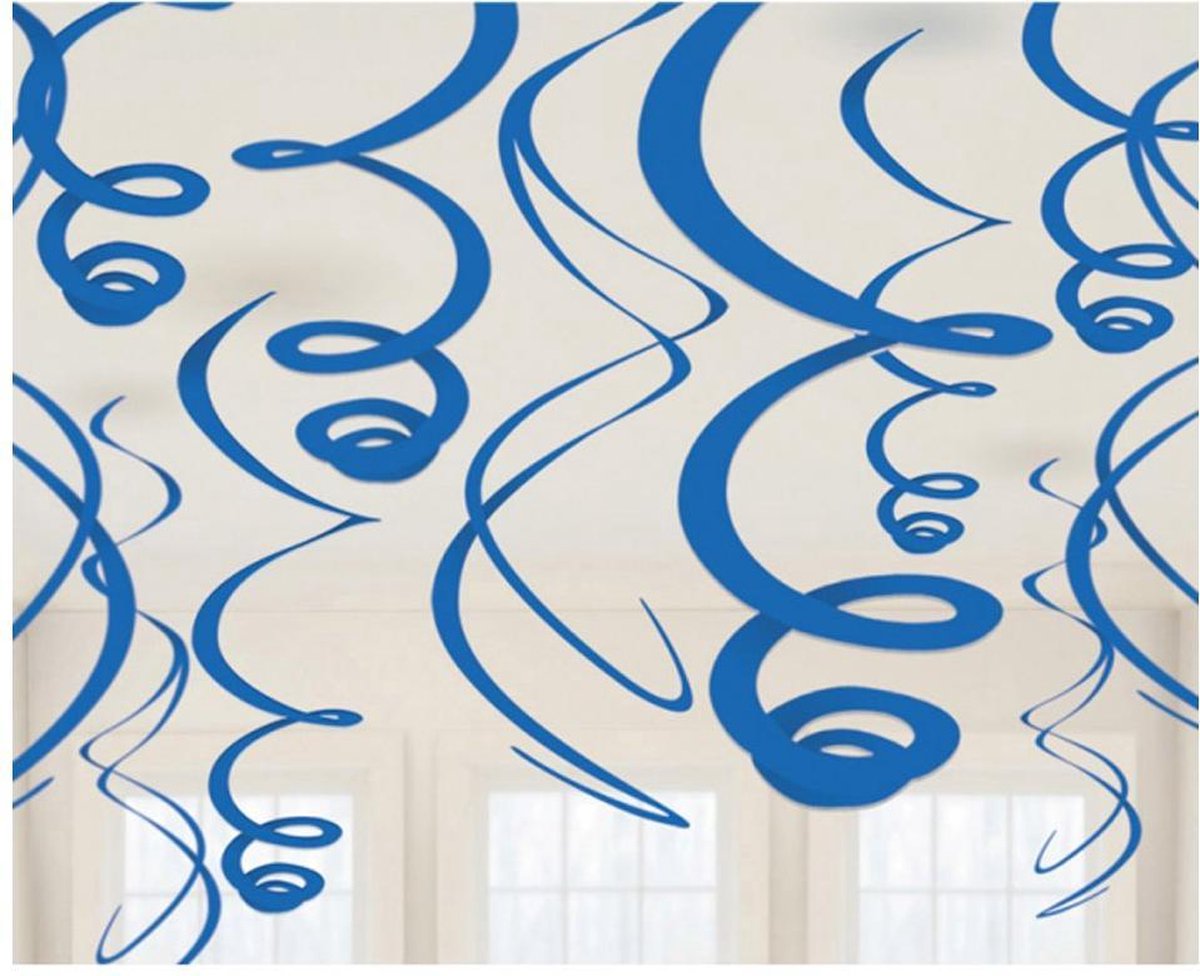Swirls Donkerblauw - 12 stuks