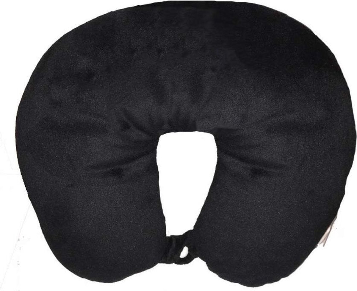 Pro World Nekkussen 31 Cm Polyester/fluweel Zwart