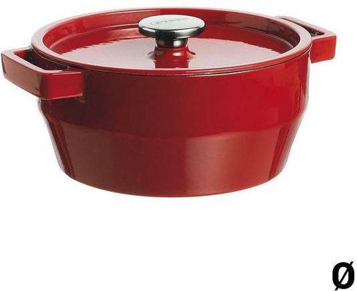 Pyrex Slow Cook rood ovale gietijzeren braadpan 29cm