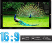 projectiescherm -16: 9/4:3 HD Projector Screen Foldable Folding Home Cinema Canvas with Eyelets for HDTV / Sports / Movies / Presentations (Design: 16:9