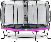 Trampoline EXIT Elegant - ø427cm met net Economy - paars