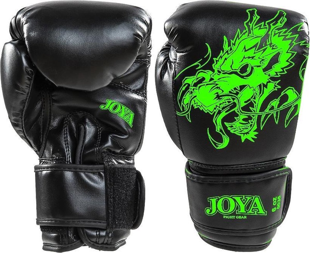 Joya Dragon Kickbokshandschoenen PU - Neon Groen - 8 oz