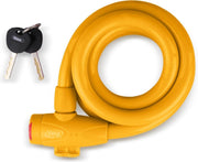 Vinz Musala Spiraal Kabelslot / Fietsslot voor Kinderfiets 15mm Oranje - 150cm