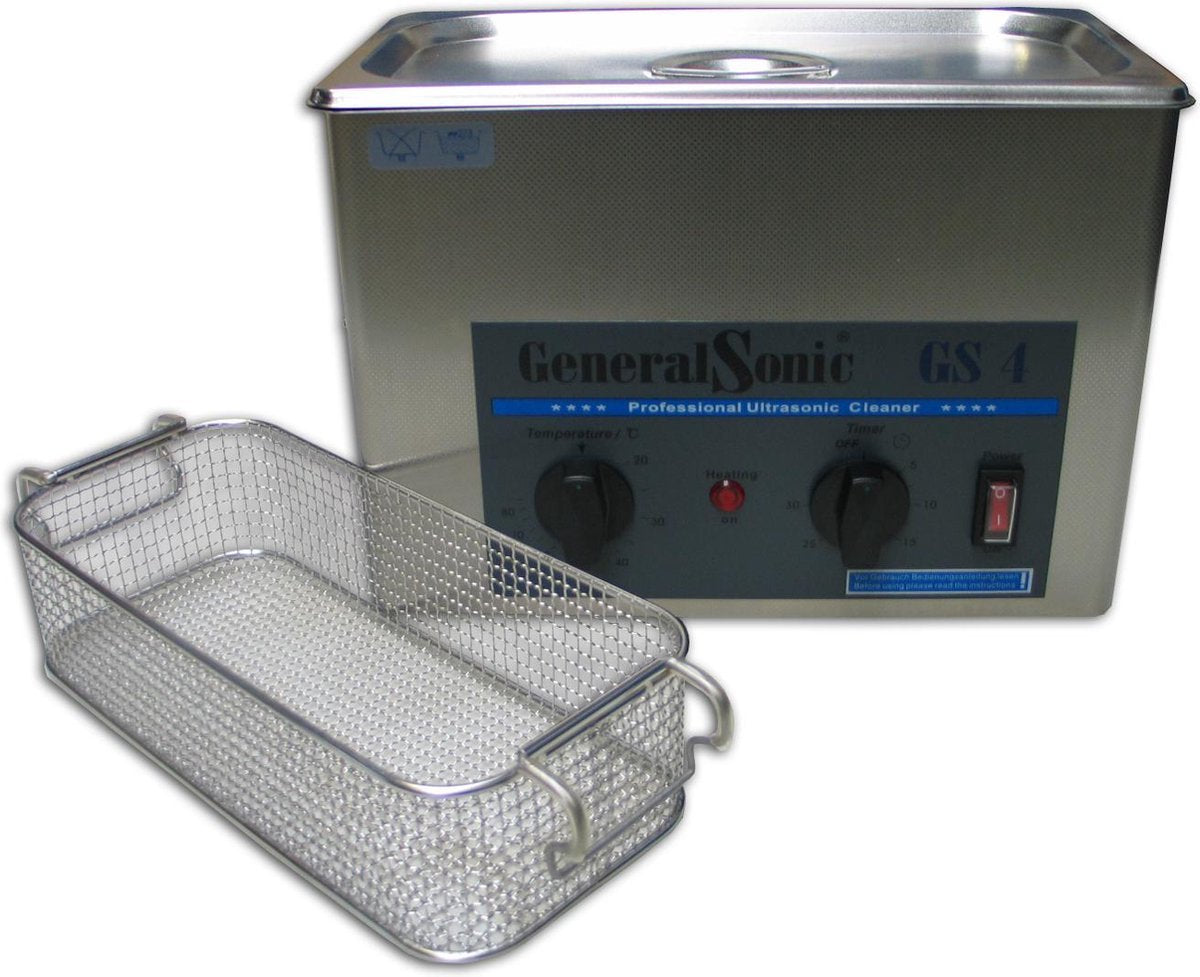 GeneralSonic GS4 – 4 liter | Professionele ultrasoon reiniger met een krachtige reiniging (Ultrasoonbad