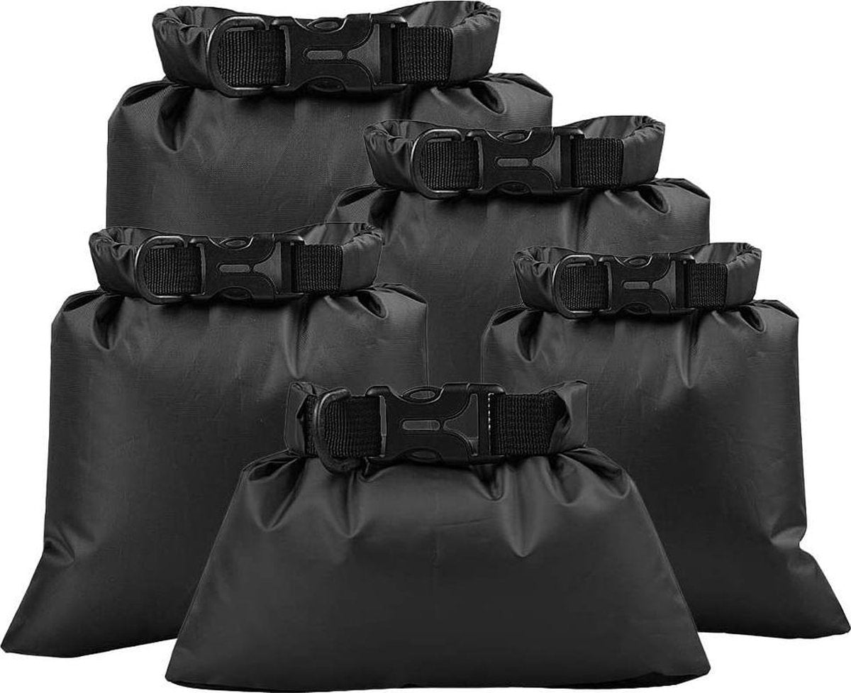 HN® 5 stuks outdoor waterdichte opbergzakken | voor kamperen | boottochten | opbergtas voor drijvende watersporten | 1