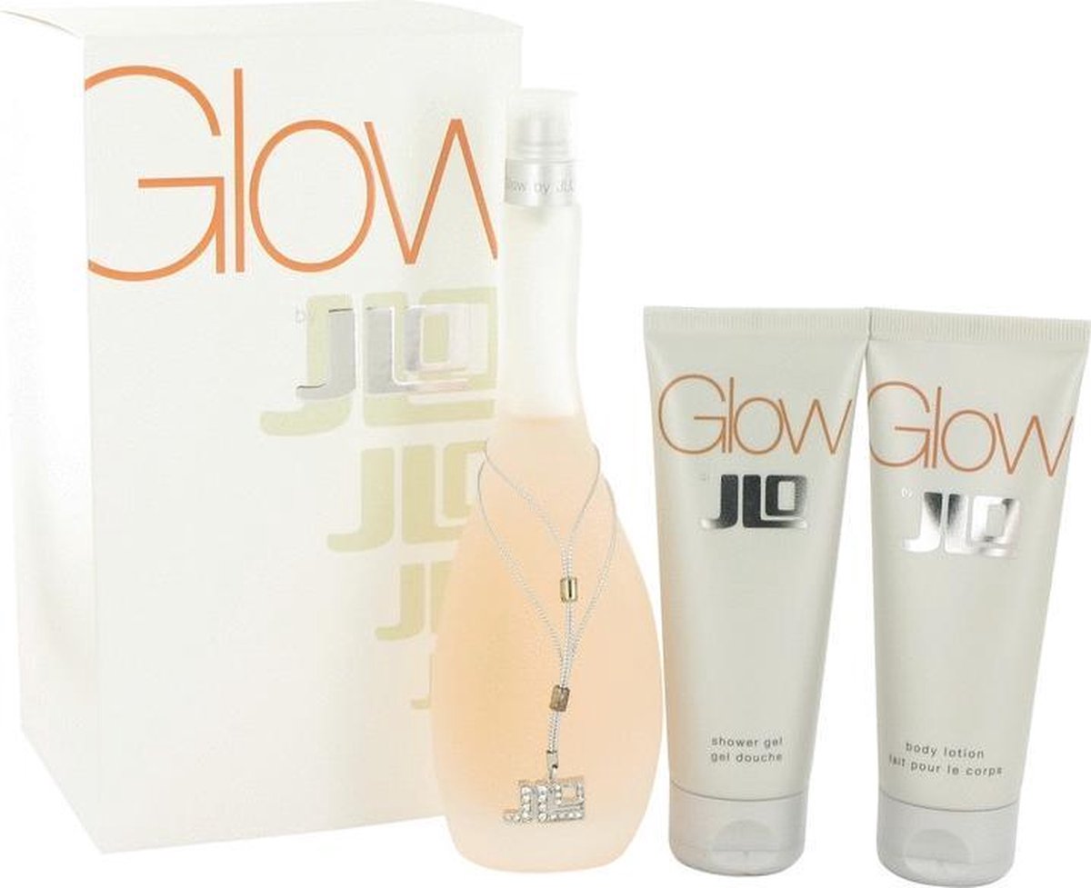 JLo Glow - Geschenkset - Eau de toilette 100 ml + Bodylotion 75 ml + Douchegel 75 ml