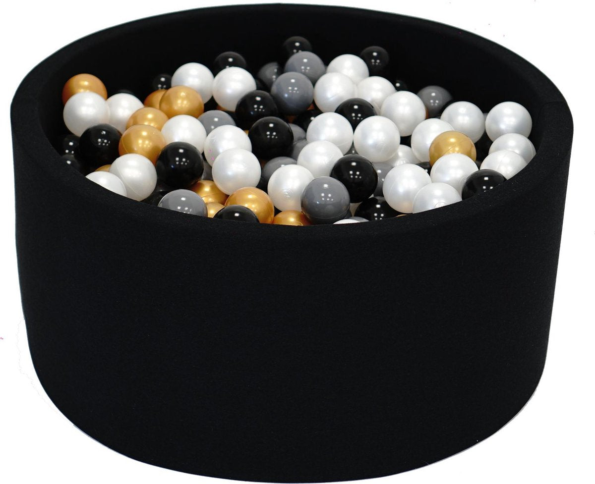 Ballenbak Grafiet Zwart 90x40 met 250 ballen Parel