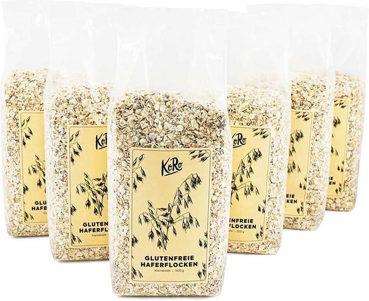 KoRo | Biologische havermout zonder gluten | 6 x 500 g