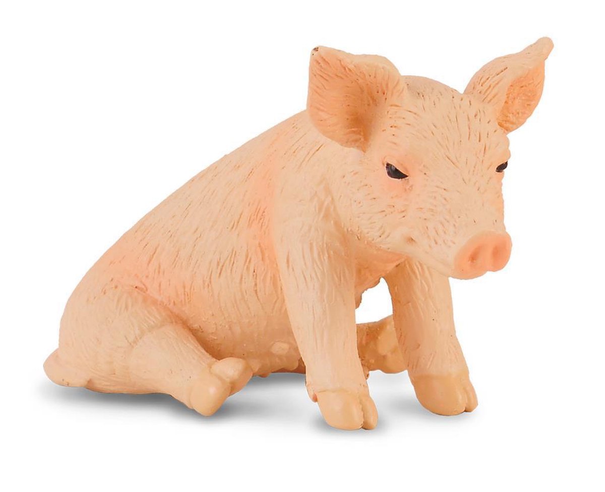Collecta Boerderijdieren (S): BIGGETJE zittend 4.8x2.5x3cm