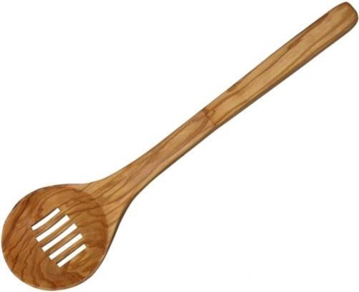 Scanwood schuimspaan / pollepel olijfhout 30 cm