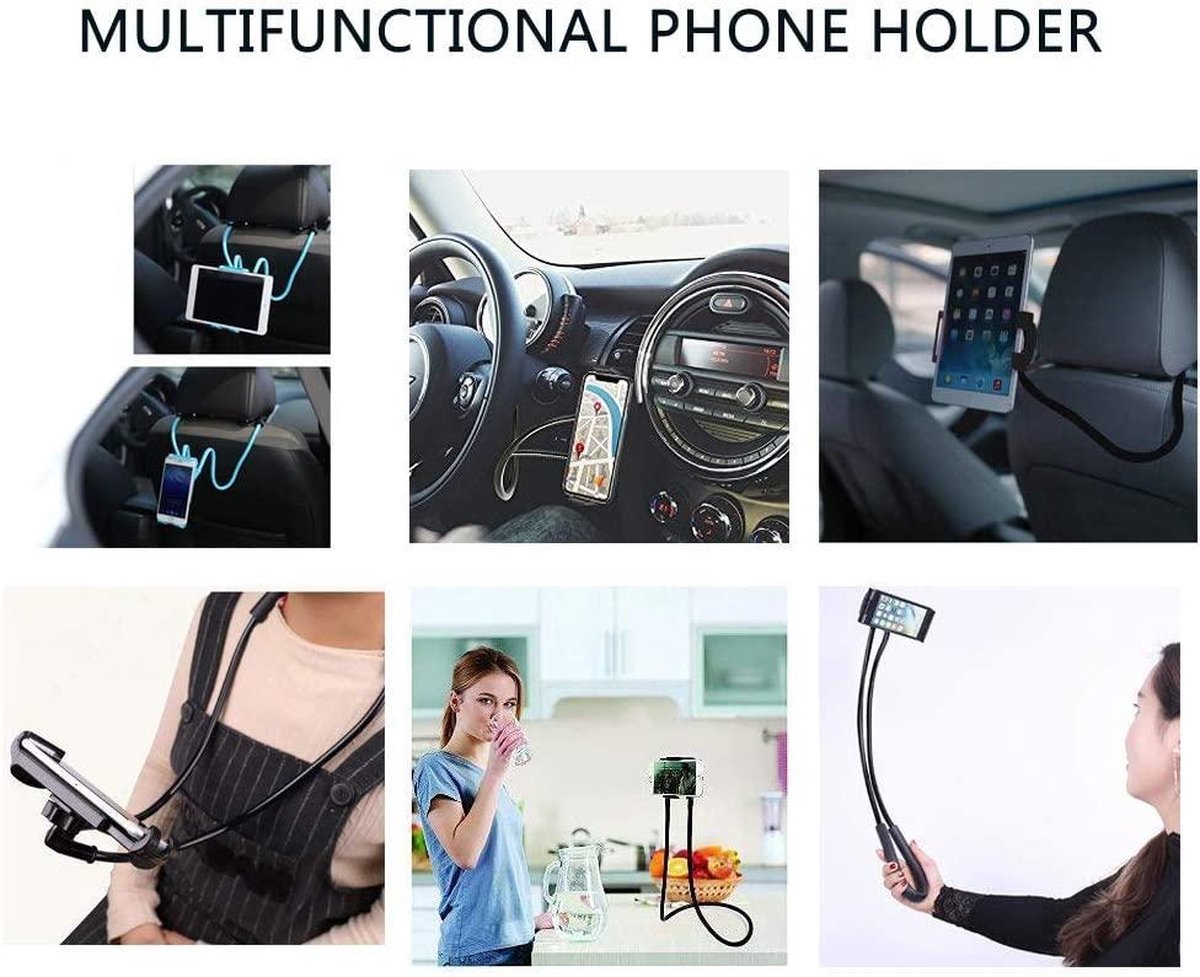 Telefoonhouder Nek - Lazy Neck Smartphone Houder - Universele Nekhouder - Universeel
