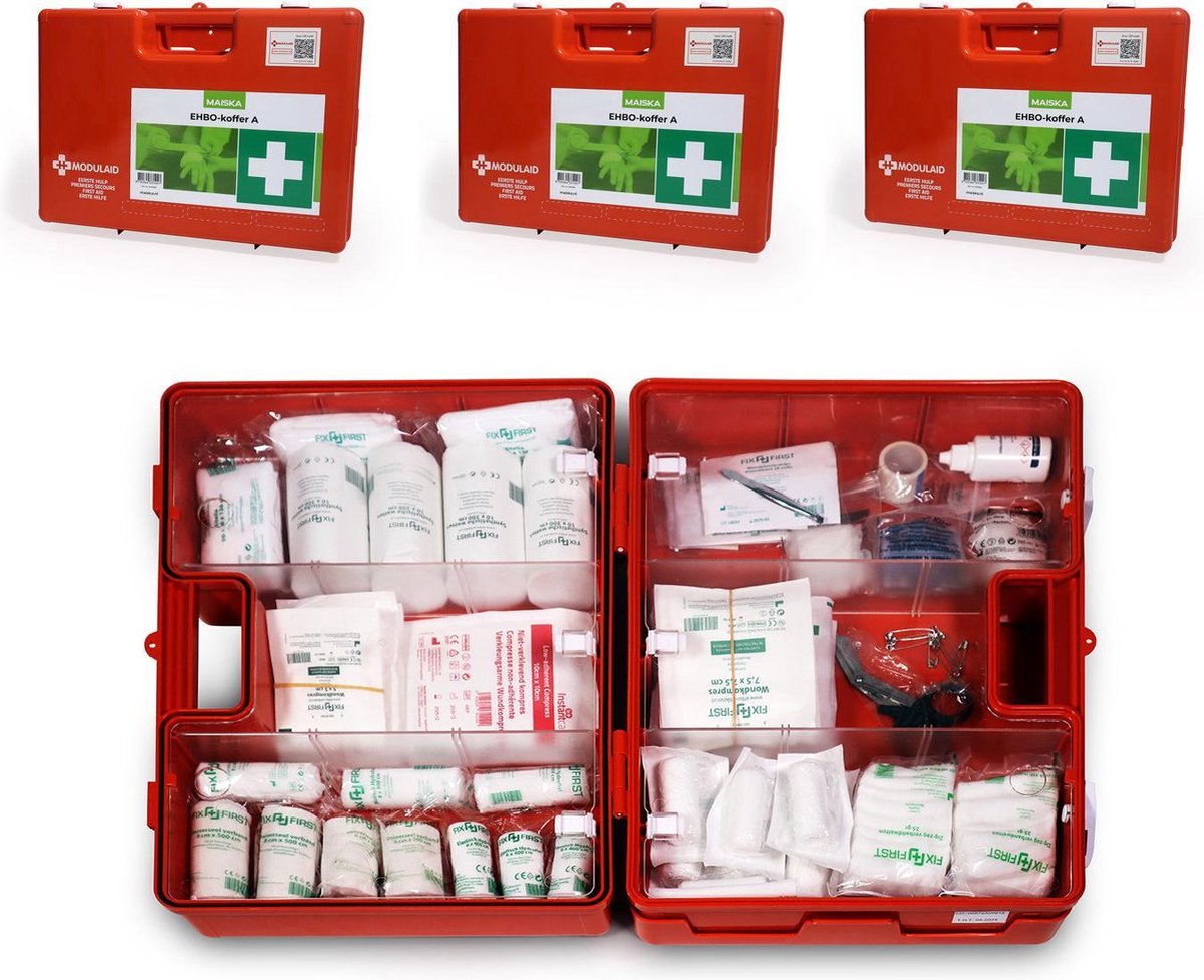 EHBO koffer A 3-pack MAISKA - MAISKA EHBO koffer A 3-pack