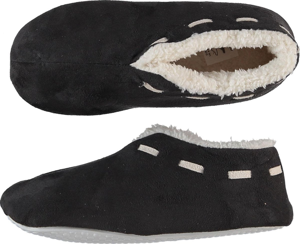 Sloffen - Pantoffels dames - Pantoffels - Spaanse sloffen - Spaanse sloffen dames - Antraciet - Maat 37/38