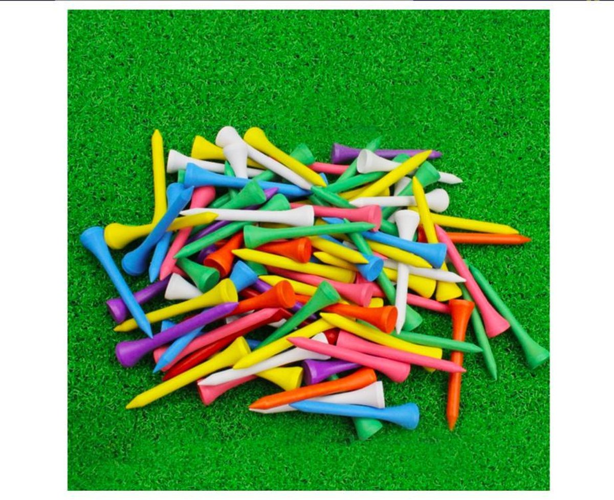 ProductGoods - 100x Professionele golf tees Multicolor