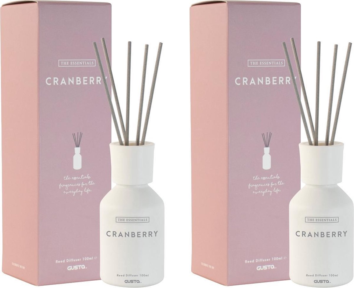 Diffuser 100ML Cranberry - set 2 stuks