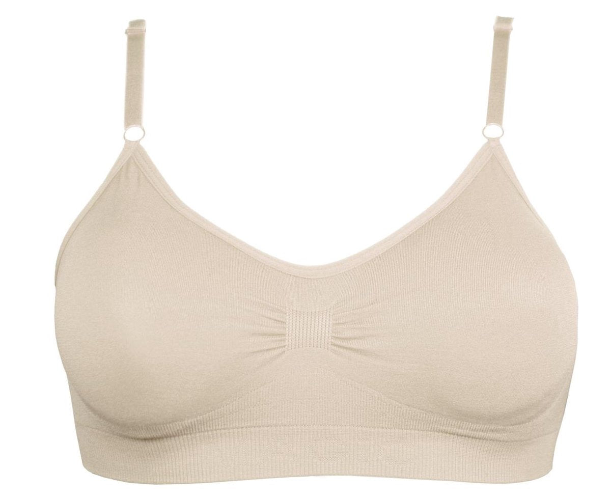 MAGIC Bodyfashion Bamboo Comfort Bra with Spaghetti Straps Cream Vrouwen - Maat M