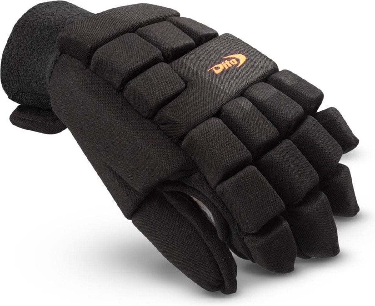 Dita Glove Comfotec Pro Indoor Hockeyhandschoen Unisex - Fluo Rood/Zwart - Maat Xs