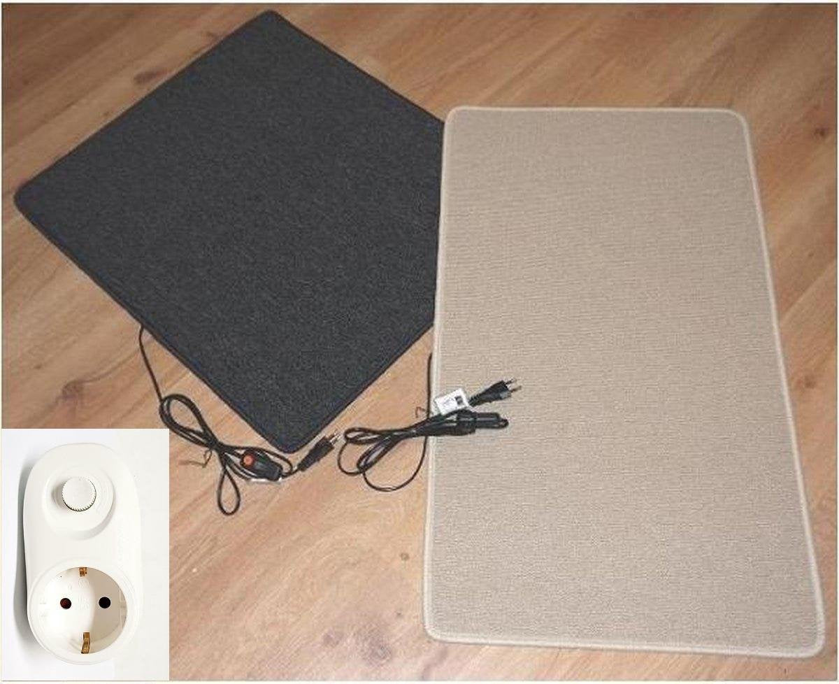 Elektrische verwarmde mat om voeten te verwarmen met dimmer 60x70cm 90W-120w