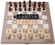 Schaakbord met Schaakstukken - Zinaps 3-in-1 schaakspel