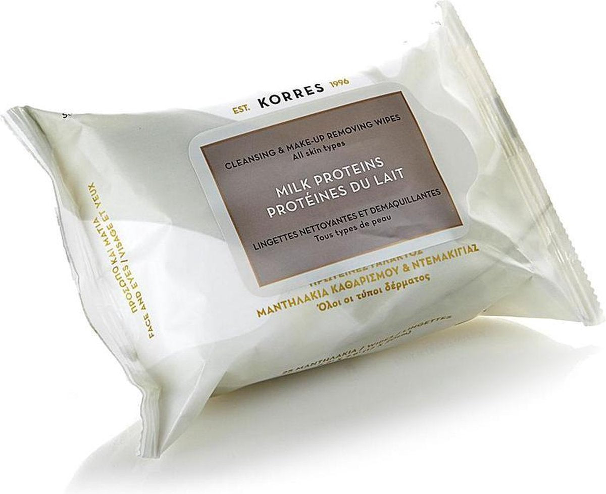 Korres - Cleansing & Make-Up Removing Wipes 25 Stuk