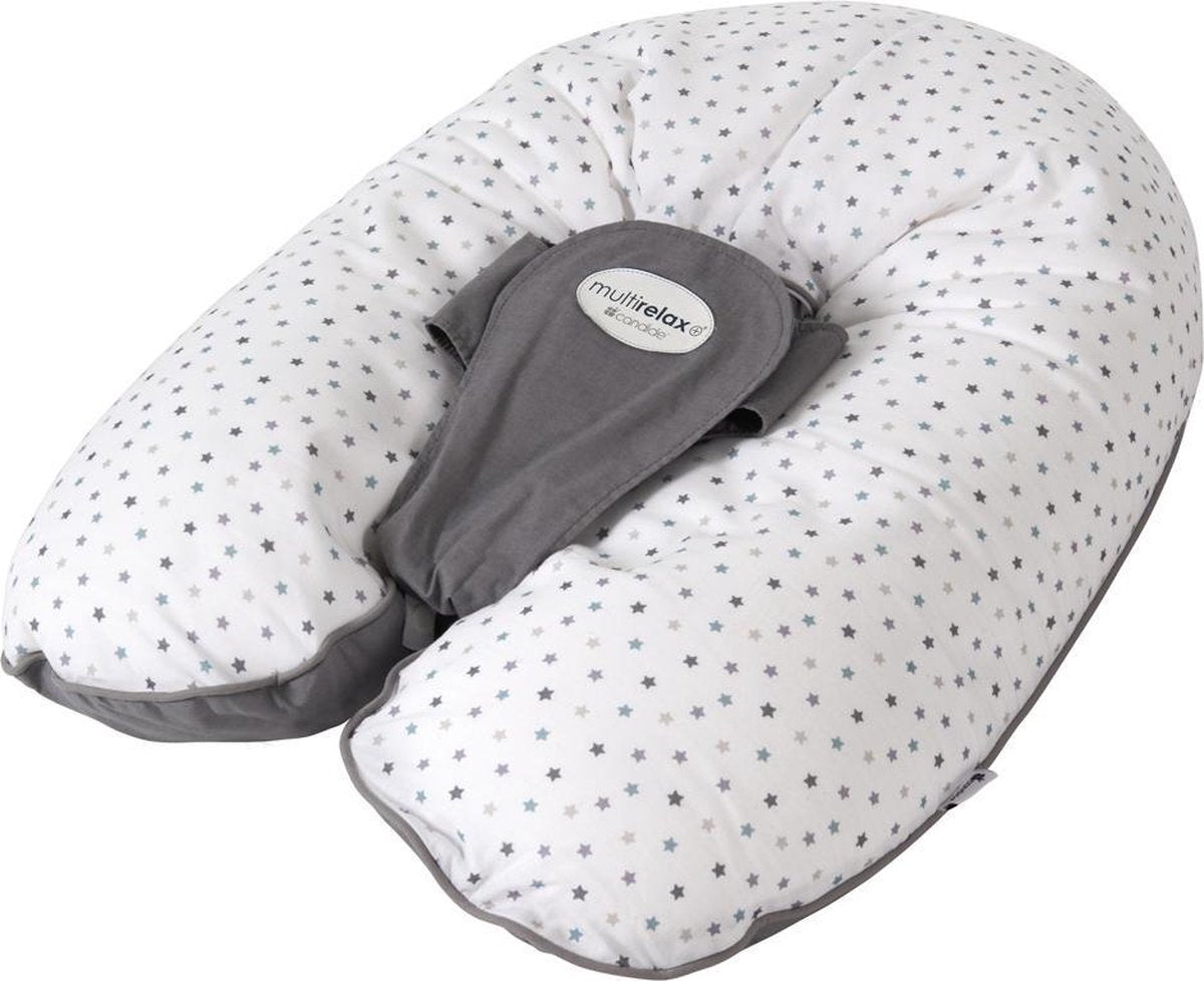 Candide - Multifunctioneel moederschap- en borstvoedingskussen (3+1) - met sterren print - Multirelax