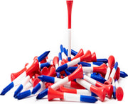 Firsttee - 100 STUKS - UNIEKE Nederlandse VLAG - Houten Tees - Golftees 70 mm - Ijzers - Hybride - Golfclubs - Golf - Handicap verbeteren - Golf Tees Hout - Golfballen - Golf accessoires - Golf sport - Golf tee
