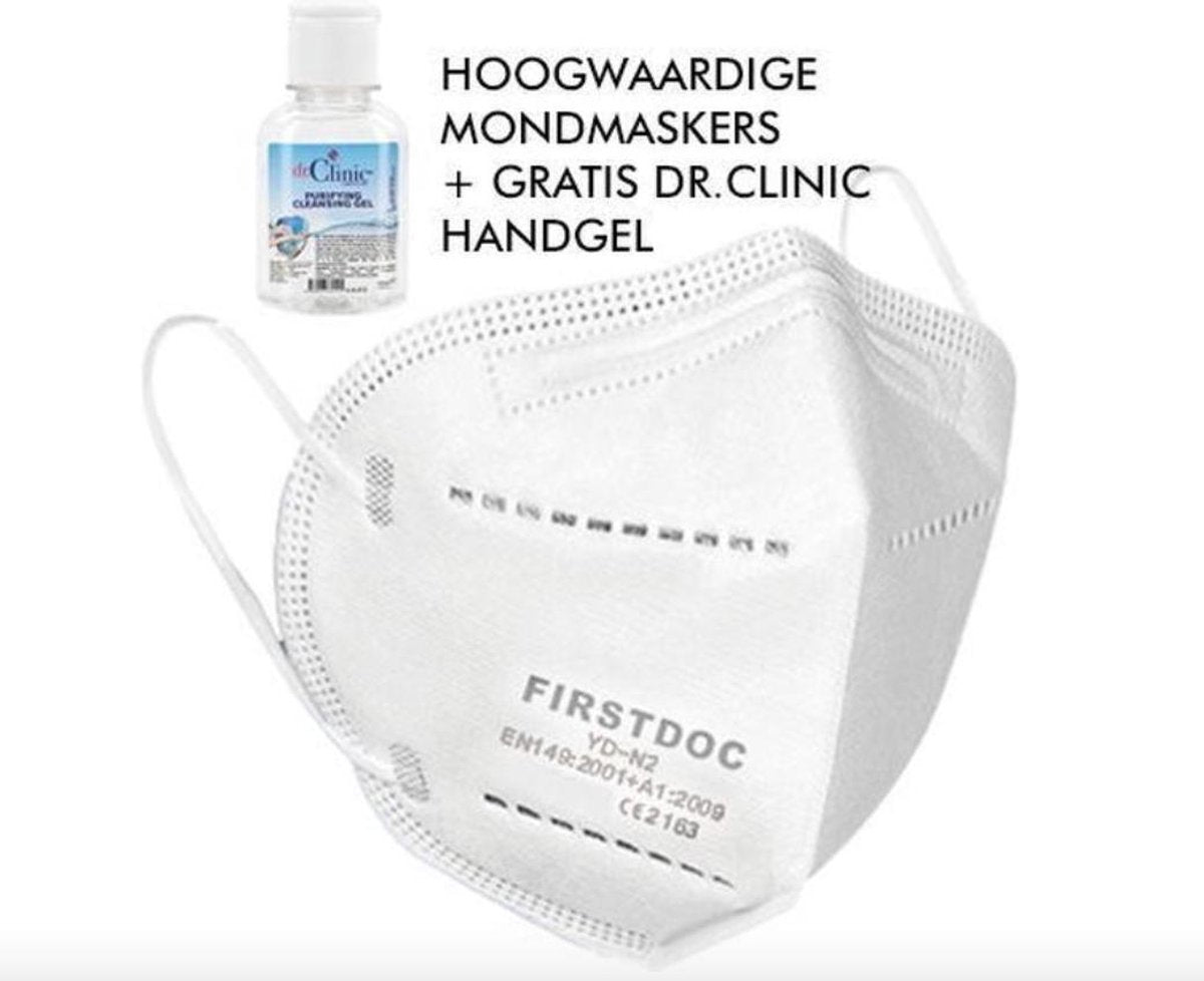 FFP2 / KN95 Hoogwaardige Mondkapjes / Mondmaskers | 10 Stuks