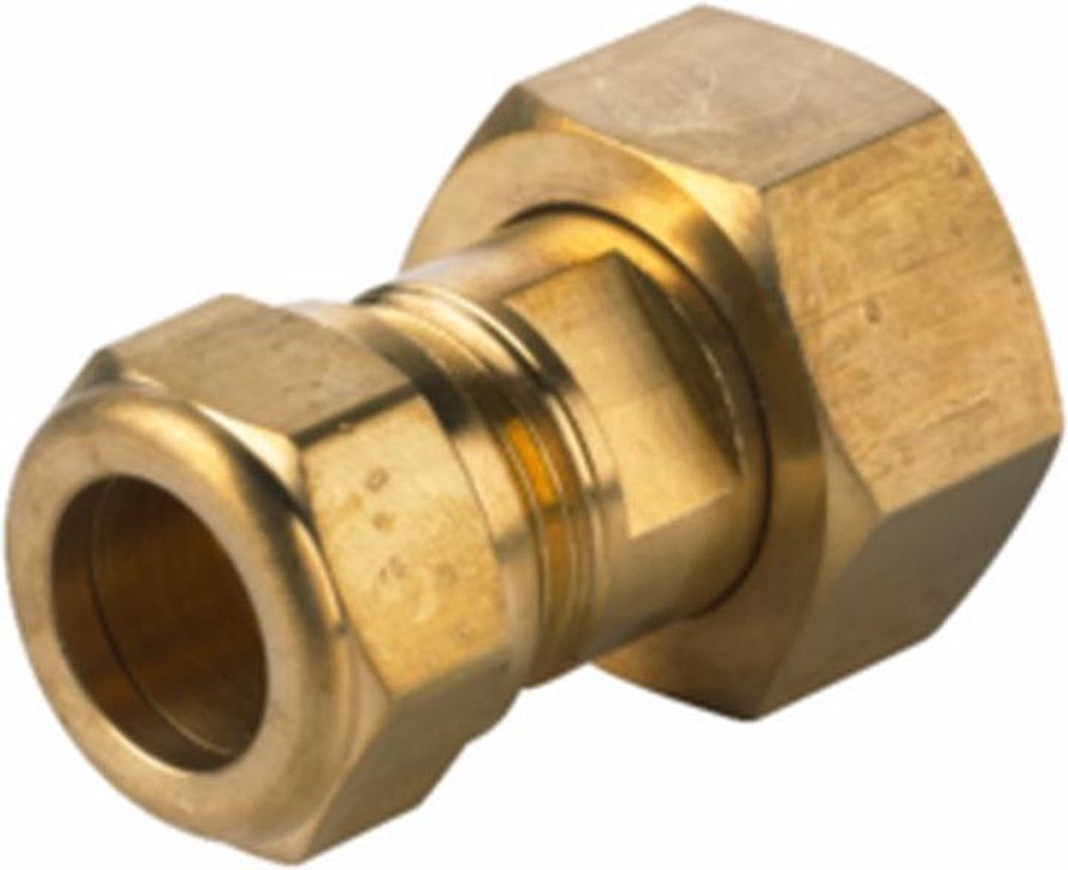 VSH 2-delige gaskraankoppeling 1 bi. x 22 mm knel